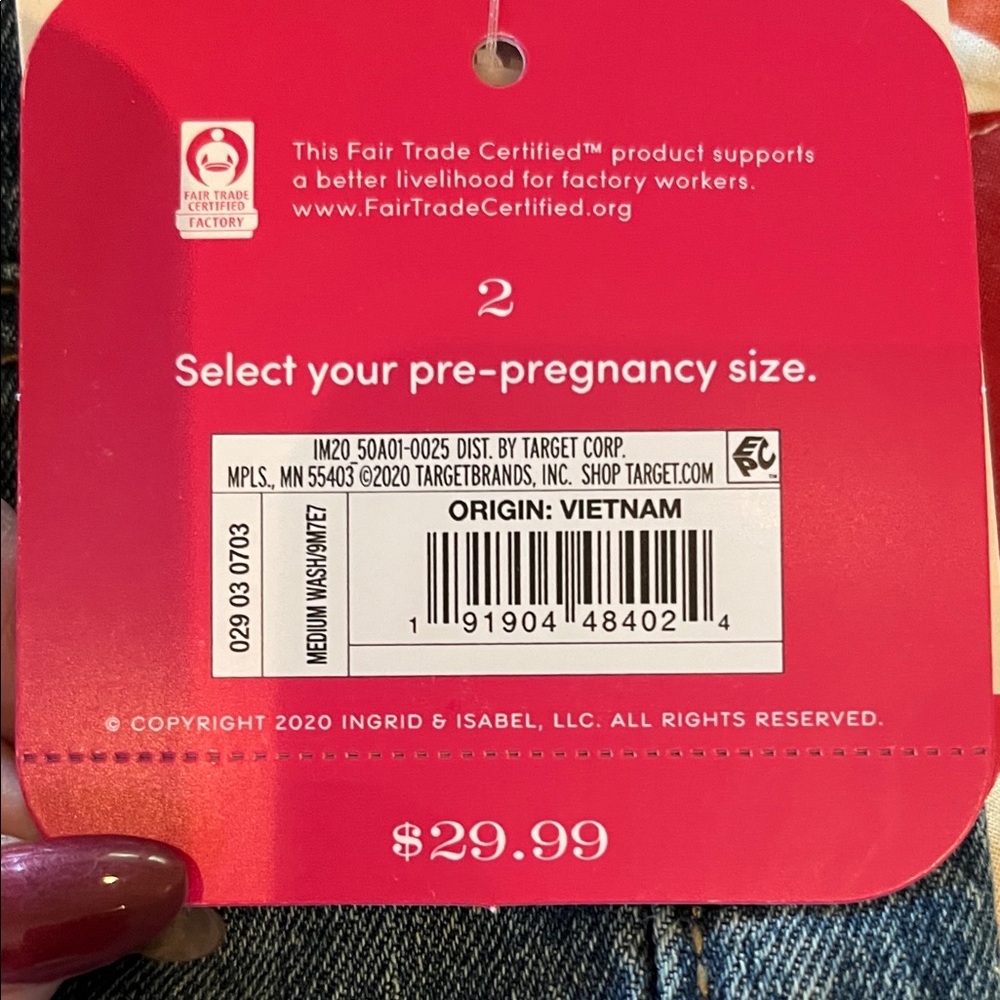 Isabel Maternity by Ingrid & Isabel Flare Jeans in Lt. Blue Denim Size 2 - Picture 11 of 13